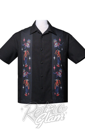 Steady Neon Vegas Bowling Shirt