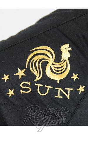 Steady Men's Sun Records Rooster Crow Western Shirt lapel Steady Men's Sun Records Rooster Crow Western Shirt lapel