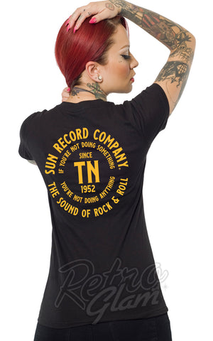 Steady Sun Record Company TN Round Logo T-Shirt back Steady Sun Record Company TN Round Logo T-Shirt back