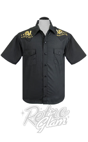 Steady Men's Sun Records Rooster Crow Western Shirt Steady Men's Sun Records Rooster Crow Western Shirt