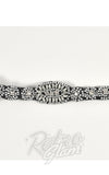 Unique Vintage Silver Beaded & Rhinestone Deco Flapper Headband detail Unique Vintage Silver Beaded & Rhinestone Deco Flapper Headband detail