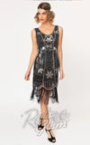 Unique Vintage Cremieux Flapper Dress in Black & Silver Unique Vintage Cremieux Flapper Dress in Black & Silver