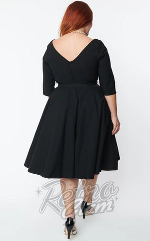 Unique Vintage 1950's Devon Dress plus sized back