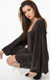 Smak Parlour Downtown Scene Flare Dress in Black & Multi Sparkle 60s Smak Parlour Downtown Scene Flare Dress in Black & Multi Sparkle 60s