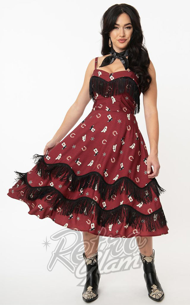 Cowgirl print dress online