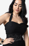 Unique Vintage 1950s Marcel Jumpsuit in Black detail Unique Vintage 1950s Marcel Jumpsuit in Black detail