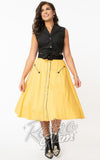 Unique Vintage Oakley Swing Skirt in Mustard Yellow Unique Vintage Oakley Swing Skirt in Mustard Yellow