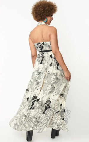 Smak Parlour Psychedelic Goddess Print Maxi Dress back Smak Parlour Psychedelic Goddess Print Maxi Dress back