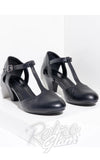 Unique Vintage Roxy T-Strap Shoes in Black Unique Vintage Roxy T-Strap Shoes in Black