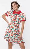 Smak Parlour White Fit & Flare Dress in Strawberry Print Smak Parlour White Fit & Flare Dress in Strawberry Print