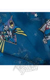 Unique Vintage X DC Comics Blue Comic Book Hero Hair Scarf detail Unique Vintage X DC Comics Blue Comic Book Hero Hair Scarf detail