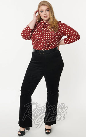 Unique Vintage Corduroy Tyler Pants in Black plus size Unique Vintage Corduroy Tyler Pants in Black plus size