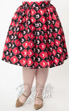 Unique Vintage Hot Stuff Little Devil Checkered Print Swing Skirt - S left only Unique Vintage Hot Stuff Little Devil Checkered Print Swing Skirt - S left only