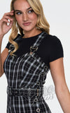 Voodoo Vixen Bloom Jumpsuit in black white plaid Voodoo Vixen Bloom Jumpsuit in black white plaid
