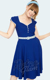 Voodoo Vixen Chacha Flare Dress in Blue - M left only Voodoo Vixen Chacha Flare Dress in Blue - M left only
