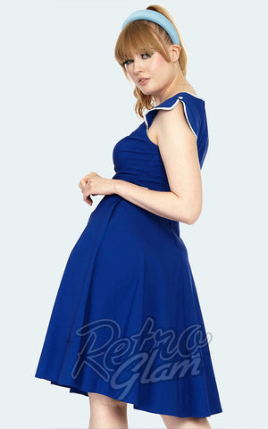 Voodoo Vixen Chacha Flare Dress in Blue - M left only Voodoo Vixen Chacha Flare Dress in Blue - M left only