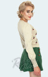 Voodoo Vixen Ivory Cherry Embroidery Bell Sleeve Cardigan back Voodoo Vixen Ivory Cherry Embroidery Bell Sleeve Cardigan back