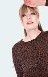 Voodoo Vixen Cory Leopard Cardigan in Brown detail Voodoo Vixen Cory Leopard Cardigan in Brown detail