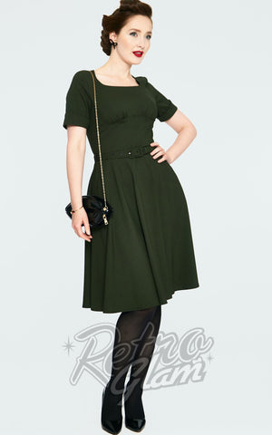 Voodoo Vixen Lucia Dress in Olive Green Voodoo Vixen Lucia Dress in Olive Green