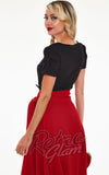 Voodoo Vixen Ramona Top in Black back Voodoo Vixen Ramona Top in Black back