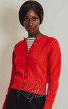 Voodoo Vixen Regina Heart Cardigan in Red Voodoo Vixen Regina Heart Cardigan in Red
