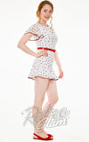 Voodoo Vixen Rosita Strawberry Print Playsuit tap dance Voodoo Vixen Rosita Strawberry Print Playsuit tap dance