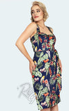 Voodoo Vixen Floral Bird vintage style dress Voodoo Vixen Floral Bird vintage style dress
