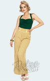 Voodoo Vixen Mustard Striped Wide Leg Pants beach Voodoo Vixen Mustard Striped Wide Leg Pants beach
