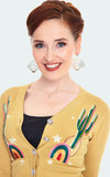 Voodoo Vixen Tina Cactus Rainbow Cardigan cactus Voodoo Vixen Tina Cactus Rainbow Cardigan cactus