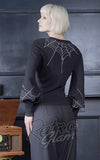 Banned Carla Jumper in Black Spiderweb back