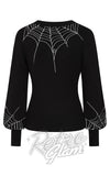 Banned Carla Jumper in Black Spiderweb cad back