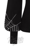 Spiderweb embroidery on sleeve