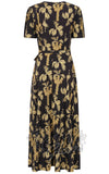Banned Carol Golden Hour Wrap Dress back 40s