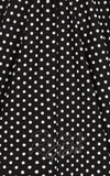 Banned Lola B & W Polka Dot Swing Dress fabric