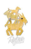 Erstwilder Goat Goals Brooch back