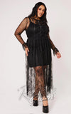 Plus size gothic lace dress
