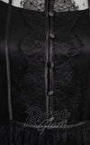 Gothic lace dress bodice detail