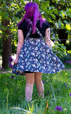 Rebel Romance X Katie Abey Pigeon Party Flared Pinafore back