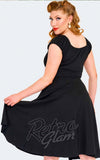 Voodoo Vixen Tessy Dress in Black back