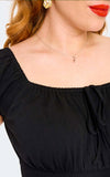 Voodoo Vixen Tessy Dress in Black detail