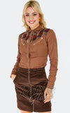 Voodoo Vixen Western Brown Plaid Panel Shirt