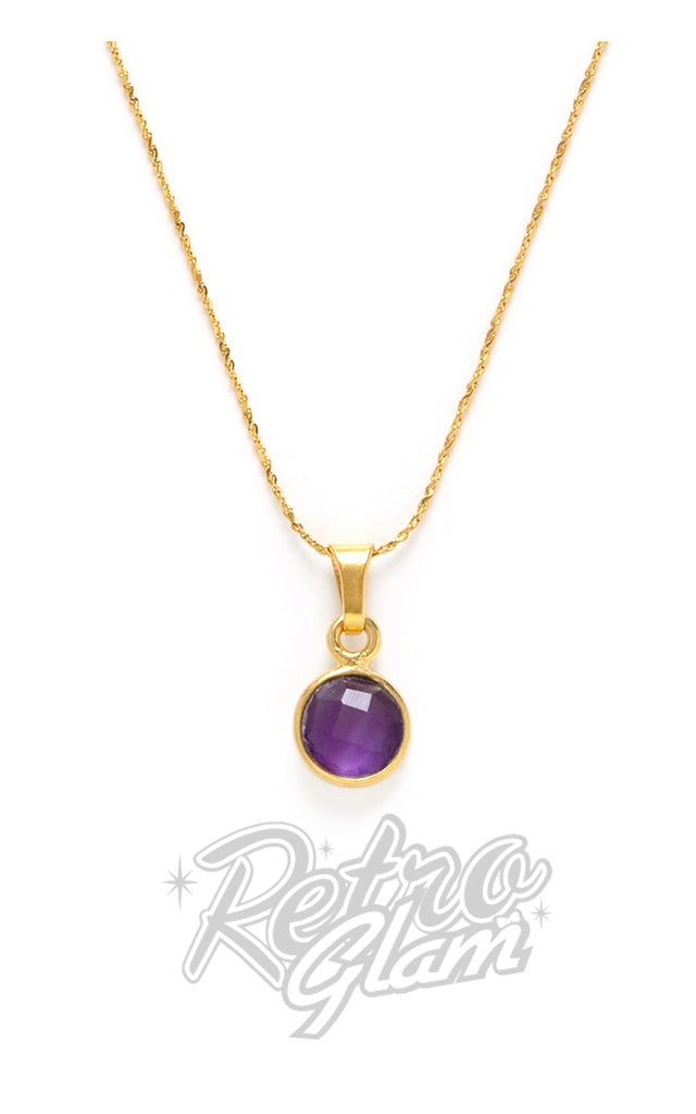 Amano Birthstone Necklace - Amethyst/Feb only at this time