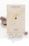 Amano Birthstone Necklace  Amethyst card