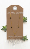 Amano Studio Black stones Chain Necklace