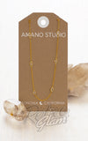 Amano Studio Crystal Station Chain Necklace card