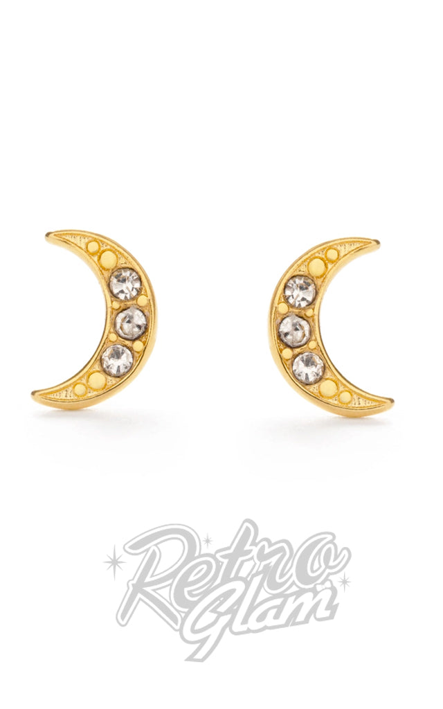 Amano Studio Tiny Crescent Moon Stud Earrings