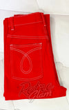 Astro Bettie Midge Classic Reproduction Jeans in Red 50s