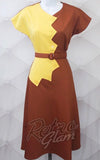 Astro Bettie 1940's Sawtooth Dress pinup