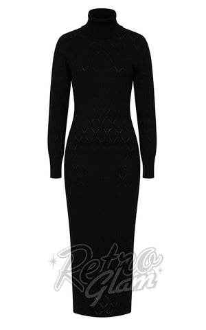 Banned Ada Turtleneck Dress in Black