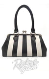 Banned Beautiful Blues Striped Handbag back